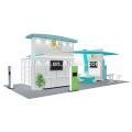 Detian ofrece una cabina de exposición de aluminio de excelente diseño de 20x30 pies para comida de mascotas